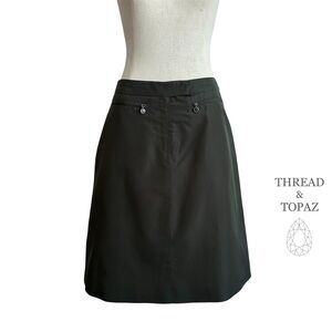 Vintage 90s Gucci Dark Green Silk Skirt Tom Ford Era 44